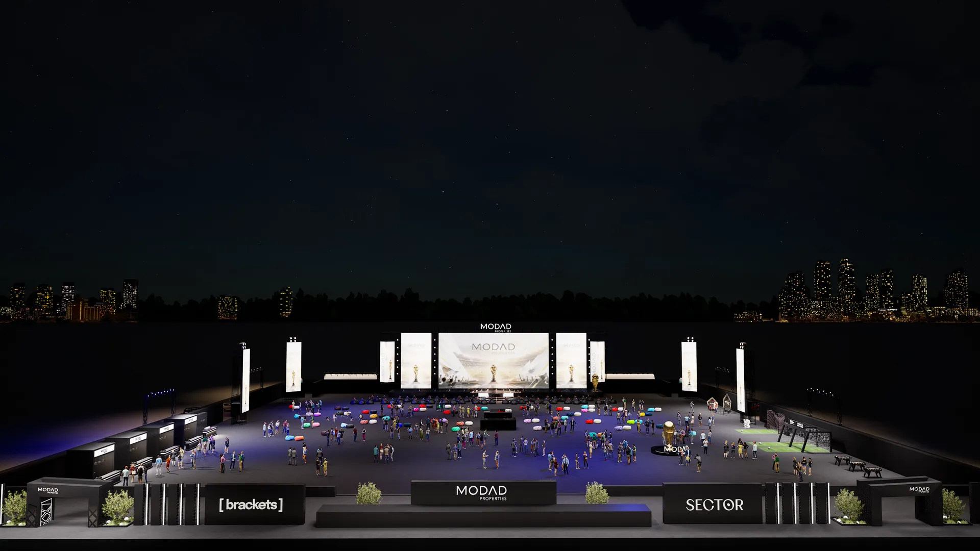 Main stage and 40m LED wall